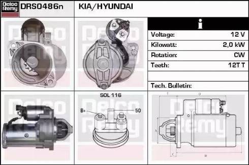 Remy DRS0486N - Starter autospares.lv