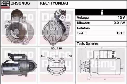 Remy DRS0486 - Starter autospares.lv