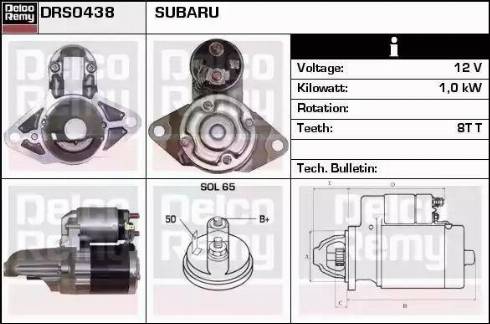 Remy DRS0438 - Starter autospares.lv