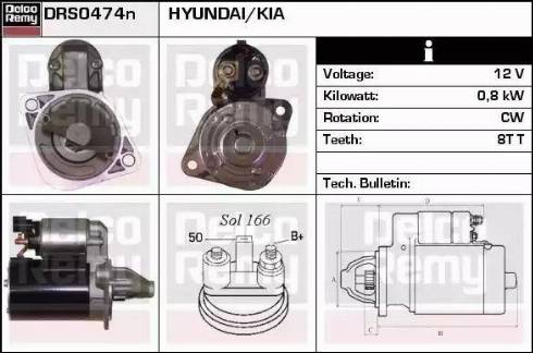 Remy DRS0474N - Starter autospares.lv