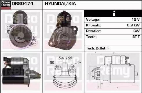 Remy DRS0474 - Starter autospares.lv