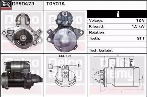 Remy DRS0473 - Starter autospares.lv