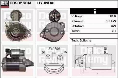 Remy DRS0558N - Starter autospares.lv