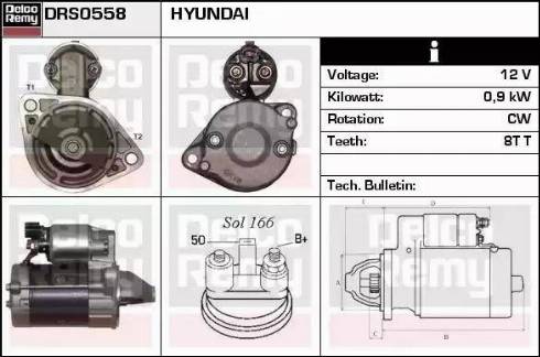 Remy DRS0558 - Starter autospares.lv