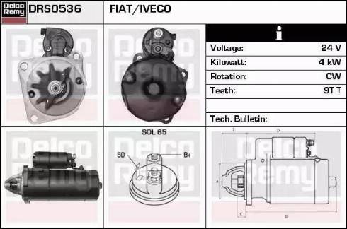 Remy DRS0536 - Starter autospares.lv