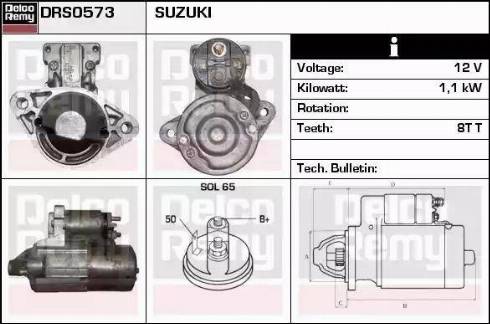 Remy DRS0573 - Starter autospares.lv