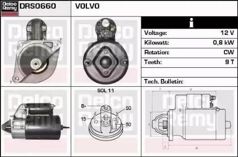 Remy DRS0660 - Starter autospares.lv