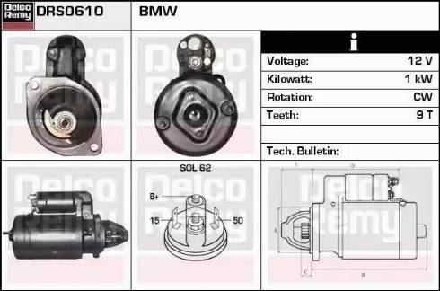 Remy DRS0610 - Starter autospares.lv