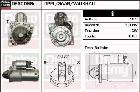 Remy DRS0099N - Starter autospares.lv