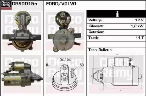 Remy DRS0015N - Starter autospares.lv