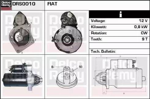 Remy DRS0010 - Starter autospares.lv