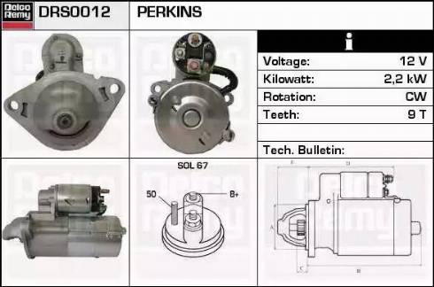 Remy DRS0012 - Starter autospares.lv