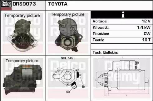 Remy DRS0073 - Starter autospares.lv