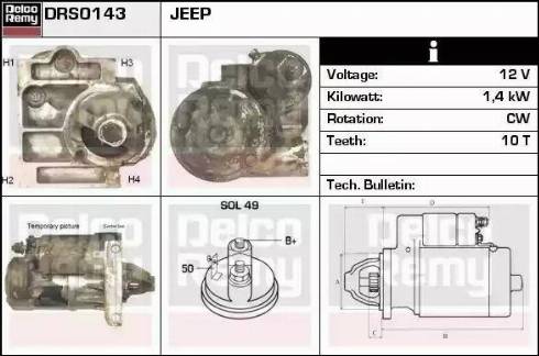 Remy DRS0143 - Starter autospares.lv