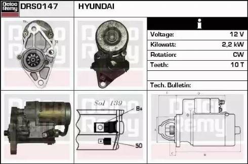 Remy DRS0147 - Starter autospares.lv