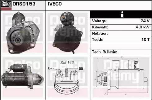 Remy DRS0153 - Starter autospares.lv