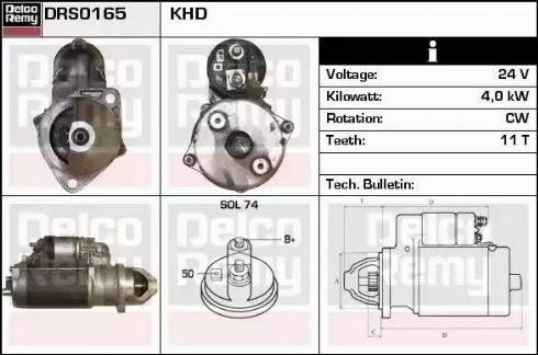 Remy DRS0165 - Starter autospares.lv