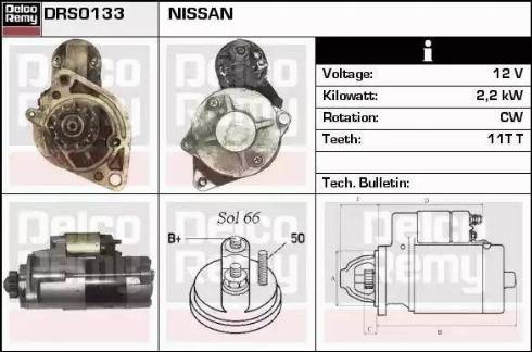Remy DRS0133 - Starter autospares.lv
