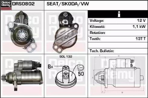 Remy DRS0802 - Starter autospares.lv