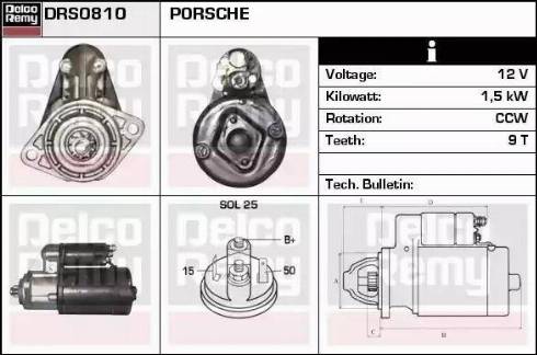 Remy DRS0810 - Starter autospares.lv