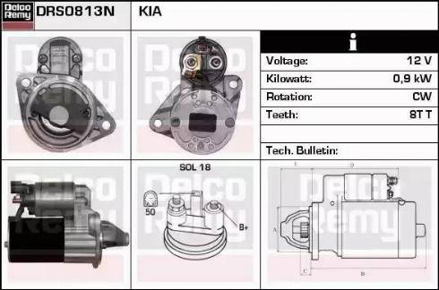 Remy DRS0813N - Starter autospares.lv