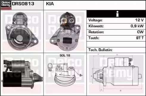 Remy DRS0813 - Starter autospares.lv