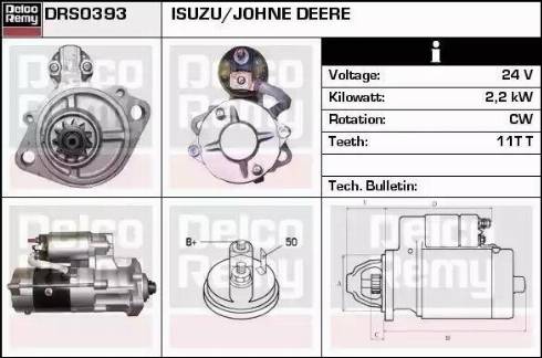 Remy DRS0393 - Starter autospares.lv