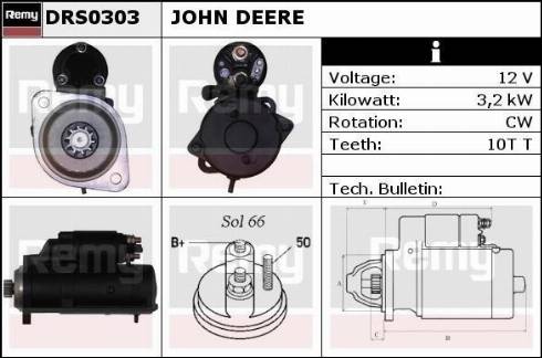 Remy DRS0303 - Starter autospares.lv