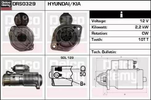 Remy DRS0329 - Starter autospares.lv