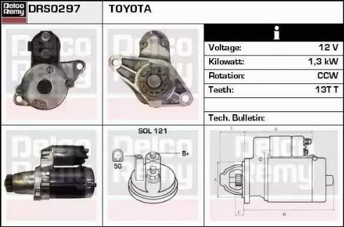 Remy DRS0297 - Starter autospares.lv