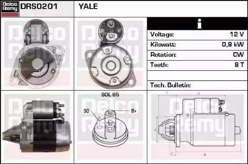 Remy DRS0201 - Starter autospares.lv