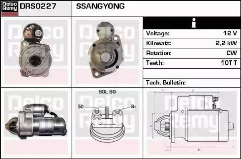 Remy DRS0227 - Starter autospares.lv