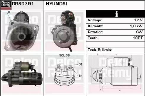 Remy DRS0791 - Starter autospares.lv