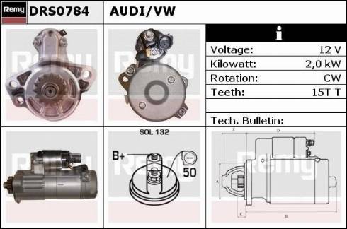 Remy DRS0784 - Starter autospares.lv