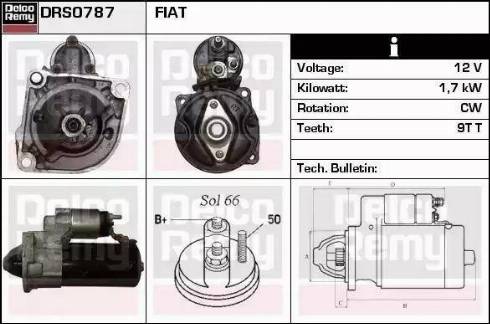 Remy DRS0787 - Starter autospares.lv