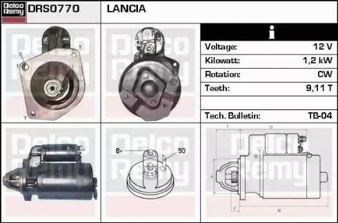 Remy DRS0770 - Starter autospares.lv