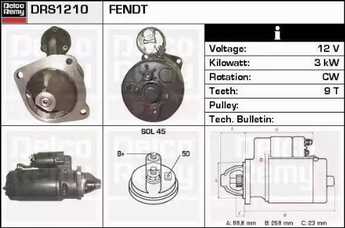 Remy DRS1210 - Starter autospares.lv