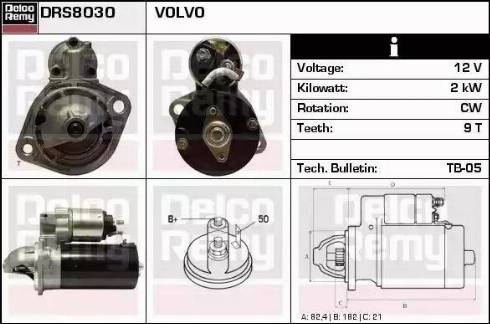 Remy DRS8030 - Starter autospares.lv