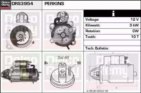 Remy DRS3954 - Starter autospares.lv