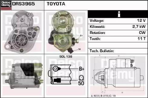 Remy DRS3965 - Starter autospares.lv