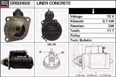 Remy DRS3469 - Starter autospares.lv