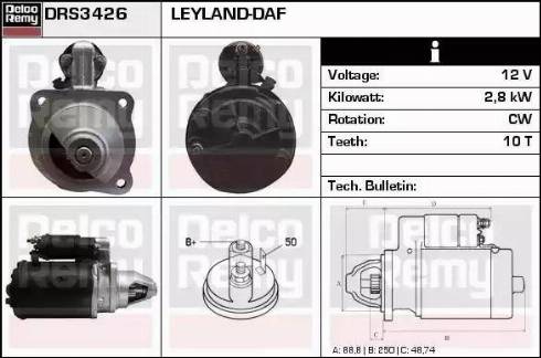 Remy DRS3426 - Starter autospares.lv