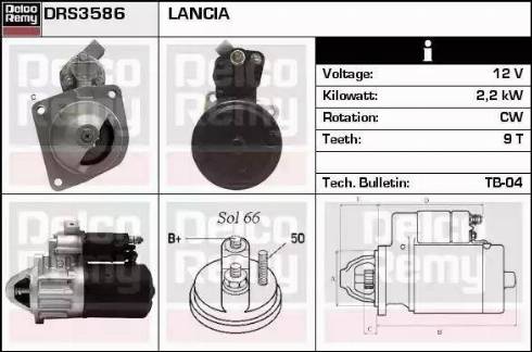 Remy DRS3586 - Starter autospares.lv