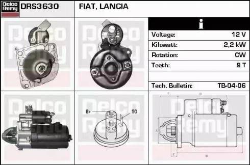 Remy DRS3630 - Starter autospares.lv