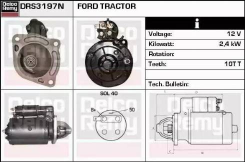 Remy DRS3197N - Starter autospares.lv