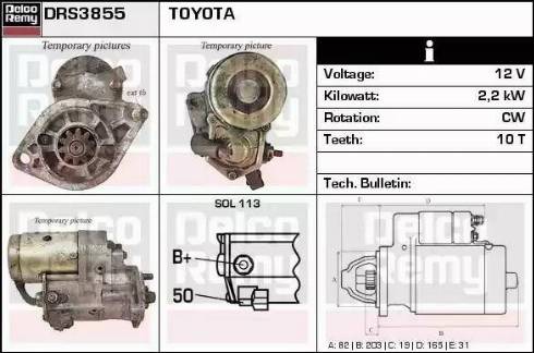 Remy DRS3855 - Starter autospares.lv