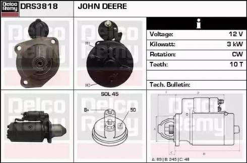 Remy DRS3818 - Starter autospares.lv