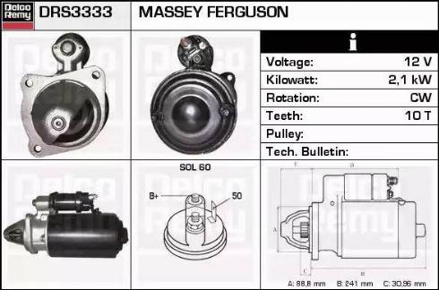 Remy DRS3333 - Starter autospares.lv