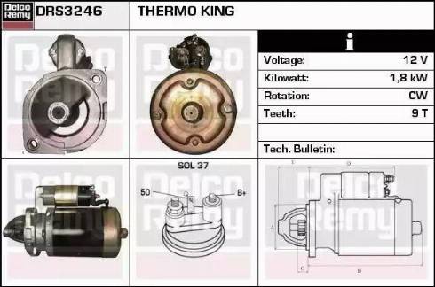 Remy DRS3246 - Starter autospares.lv