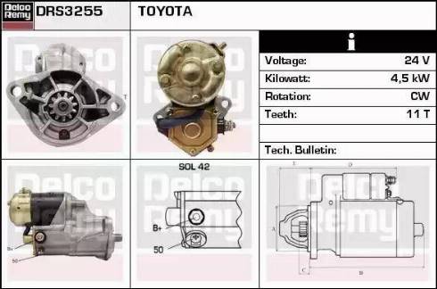 Remy DRS3255 - Starter autospares.lv